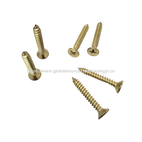 Manufactures stainless steel copper plated fine thread drywall self-tapping drywall screws Countersunk self tapping screw