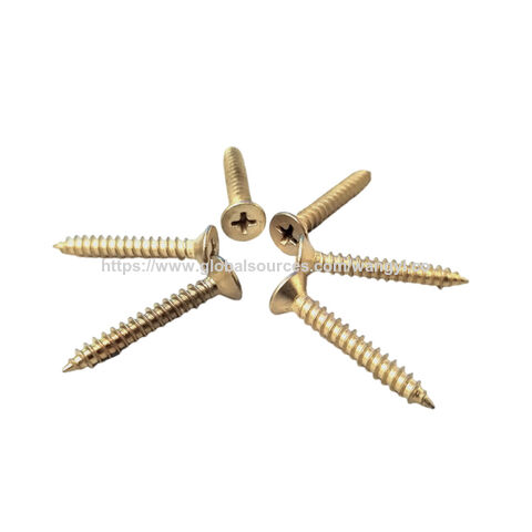 Manufactures stainless steel copper plated fine thread drywall self-tapping drywall screws Countersunk self tapping screw