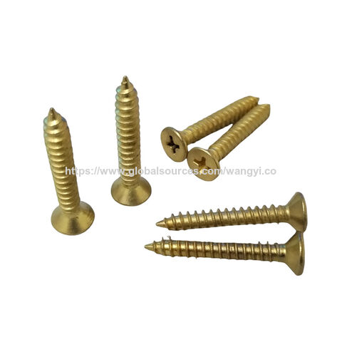 Manufactures stainless steel copper plated fine thread drywall self-tapping drywall screws Countersunk self tapping screw