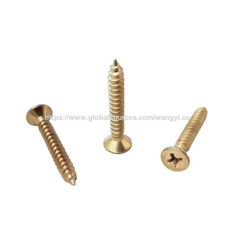Manufactures stainless steel copper plated fine thread drywall self-tapping drywall screws Countersunk self tapping screw