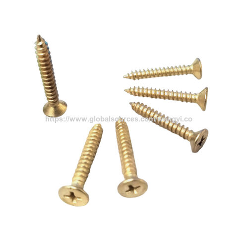 Manufactures stainless steel copper plated fine thread drywall self-tapping drywall screws Countersunk self tapping screw