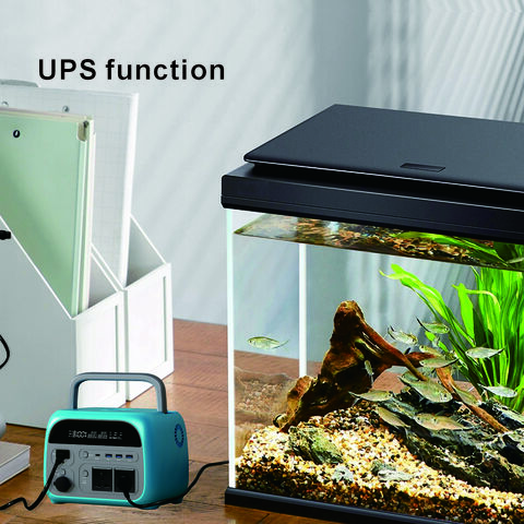 Estação de Energia Portátil 500W para Camping, Casa, Backup de Emergência, Armazenamento de Energia, À Prova D'Água, Alça, Display LED, Power Banks 300W