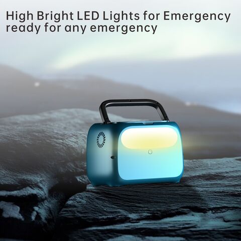 Estação de Energia Portátil 500W para Camping, Casa, Backup de Emergência, Armazenamento de Energia, À Prova D'Água, Alça, Display LED, Power Banks 300W