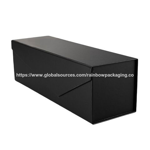 Boîte à Vin Rouge Créative avec Couvercle Latéral Magnétique, Éponge, Pelliculage Mat, Boîte Cadeau en Carton Écologique pour Vins