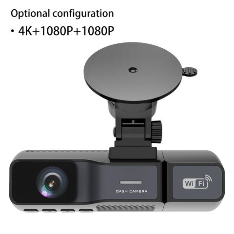 Hotsale 3-Kanal Dashcam 4K+1080P+1080P Vorne Innen Hinten Dreiwege Triple Auto Dash Kamera IR Nachtsicht 24 Stunden Parkmodus
