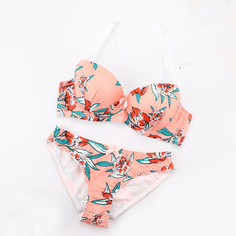 Conjunto de sujetadores al por mayor para damas con aro de acero, ligeros, sin marcas, recogidos y antideslumbrantes - Conjuntos de ropa interior femenina