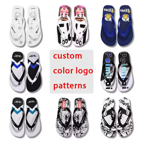 Bosirui Mode Blumenmuster Flip-Flops Hausschuhe Outdoor Damen Strand Custom Großhandel Damen Strand Flip Flops Custom Flip Flops