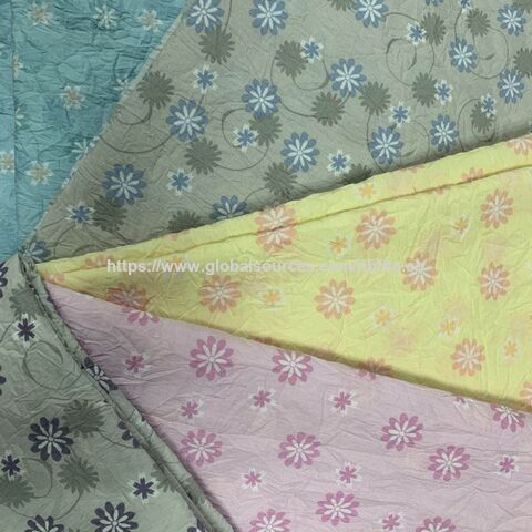 Tissu Seersucker Froissé Imprimé T/C - Tracy