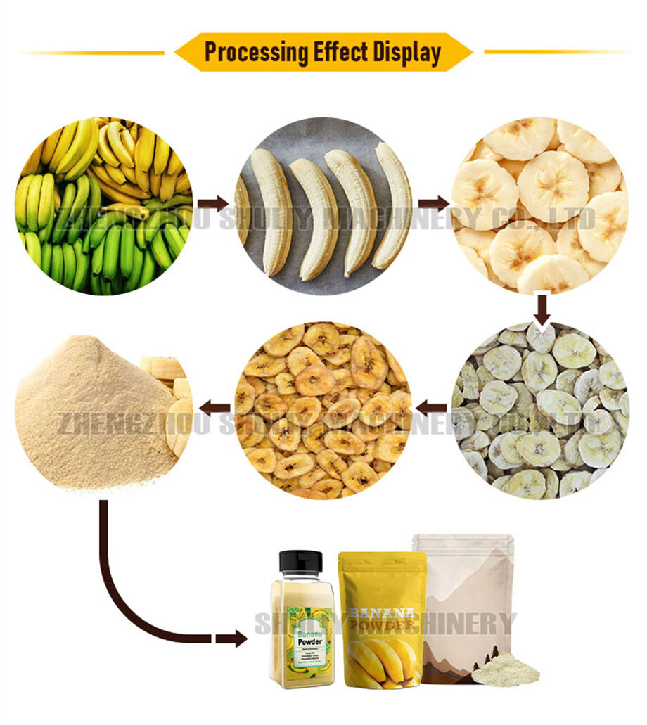 Banana Powder Making Machine Plantain Flour Banana Powder Production ...