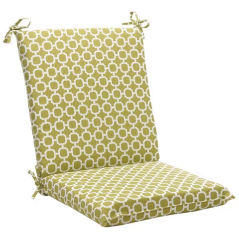 Coussin Rouge Imperméable pour Assise et Dossier de Chaise de Salle à Manger d'Extérieur