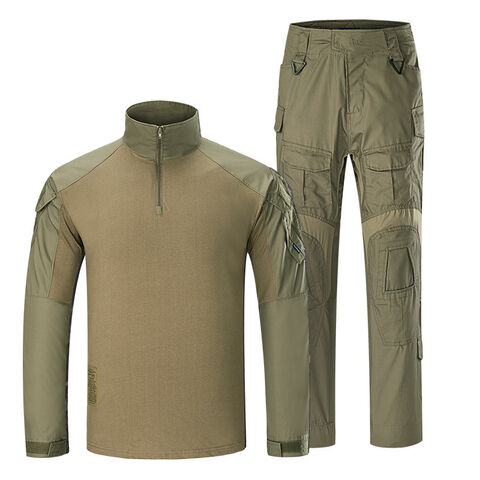 GAF Traje Táctico Personalizado G3 Impermeable Camuflaje, Pantalones y Camisa Tipo Rana, Traje Táctico Antidesgarro