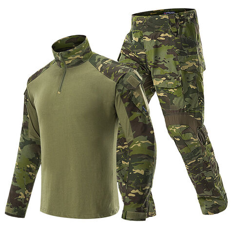 GAF Traje Táctico Personalizado G3 Impermeable Camuflaje, Pantalones y Camisa Tipo Rana, Traje Táctico Antidesgarro
