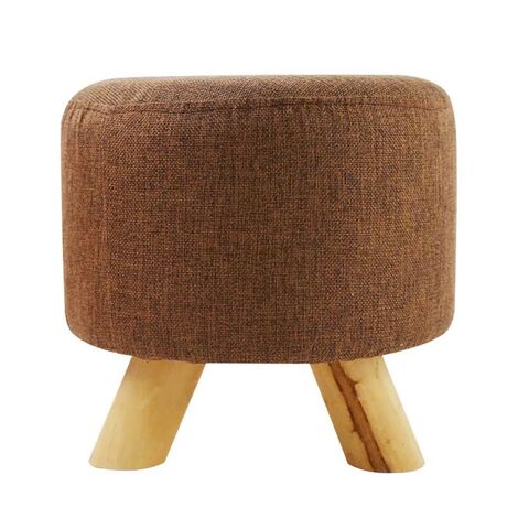 Direkt vom Hersteller: Hocker mit Holzbeinen und runder Fußstütze für Homeoffice