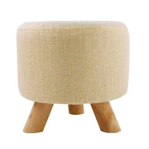 Direkt vom Hersteller: Hocker mit Holzbeinen und runder Fußstütze für Homeoffice