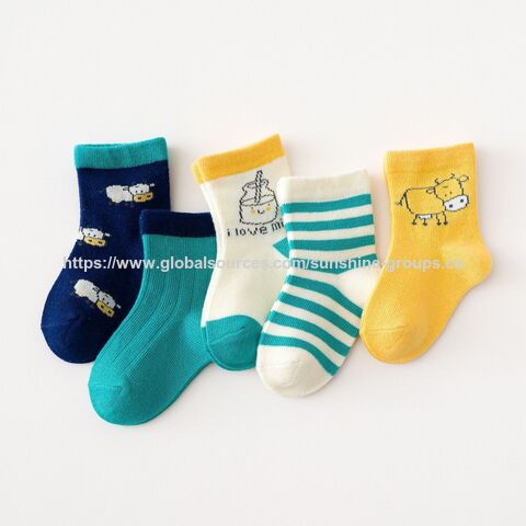 Babysocken - Baumwollsocken mit lockeren Öffnungen - Kindersocken im Cartoon-Stil - Babysocken - Socken für Jungen und Mädchen - Frühling