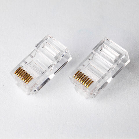 HCOBTE Hochwertige, meistverkaufte RJ45 CAT5E UTP-Stecker direkt ab Werk, 100 Stück pro Dose.