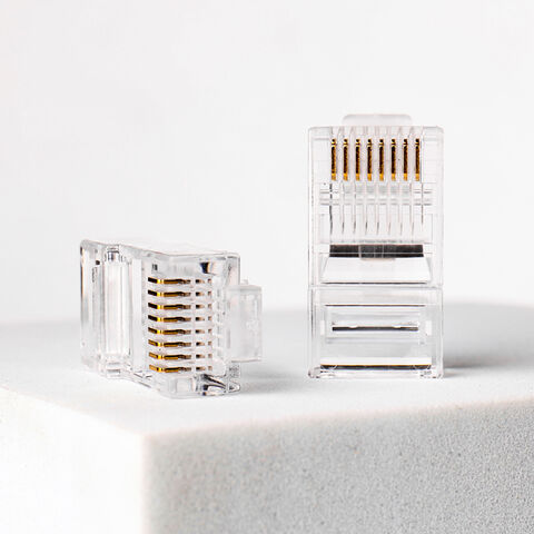 HCOBTE Hochwertige, meistverkaufte RJ45 CAT5E UTP-Stecker direkt ab Werk, 100 Stück pro Dose.