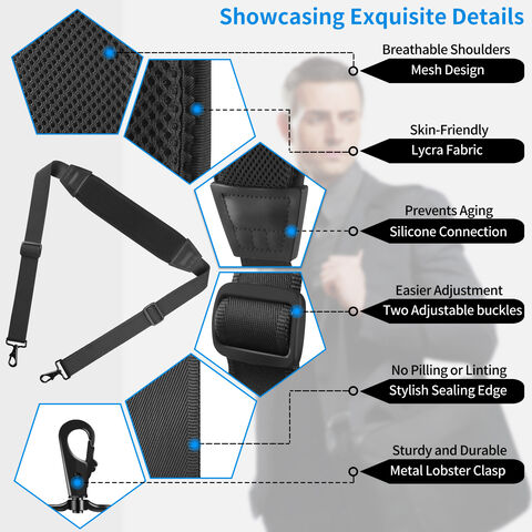 Almohadilla Transpirable de Malla 3D, Accesorio Táctico Multifuncional, Correa de Hombro Ajustable para Bolsos y Actividades al Aire Libre