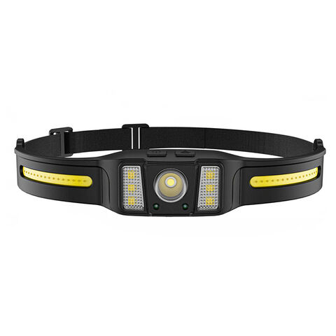 Prix de gros usine Lampe frontale à capteur intelligent super brillante, à forte lumière, universelle et portable pour l'extérieur