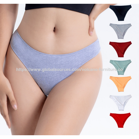Bragas sexys de cintura baja para mujer, algodón, transpirables, OEM