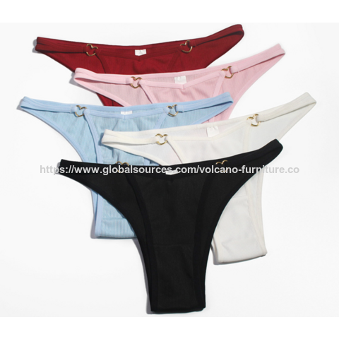 Bragas sexys de cintura baja para mujer, algodón, transpirables, OEM