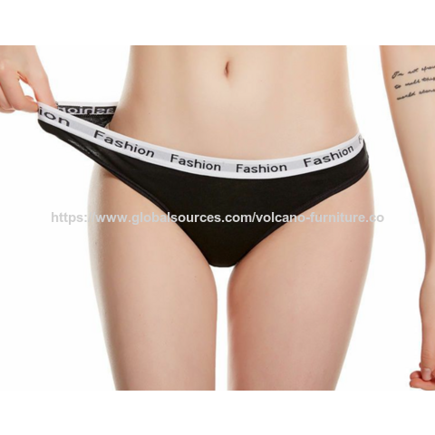 Bragas sexys de cintura baja para mujer, algodón, transpirables, OEM