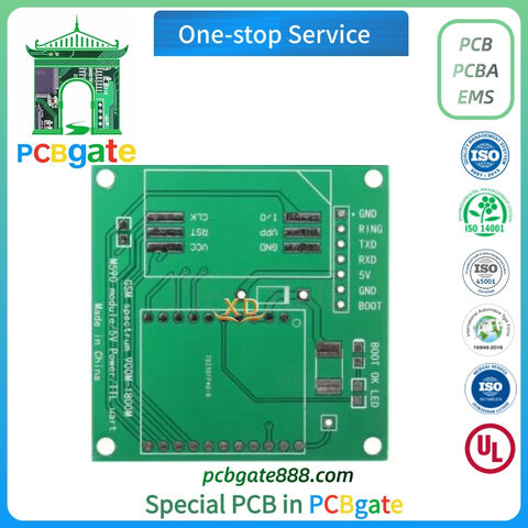 6-layer circuit board pcb Bluetooth impedance rigid pcb board immersion gold smd pcb size