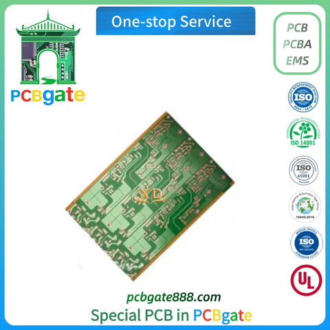 6-layer circuit board pcb Bluetooth impedance rigid pcb board immersion gold smd pcb size