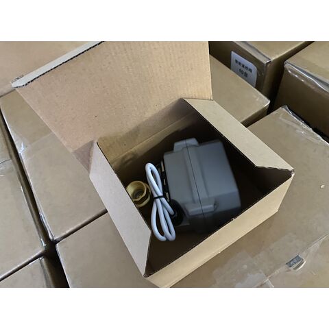 Válvula de bola motorizada de acero inoxidable NSF61 con control eléctrico bidireccional para flujo de agua, con operación manual (T20-S2-B)