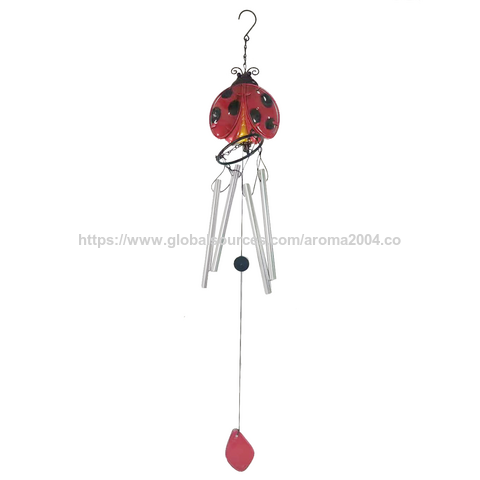 Sino de vento decorativo para casa e jardim, fada, metal colorido, presente encantador e barato
