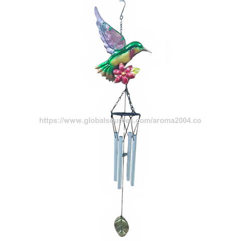 Sino de vento decorativo para casa e jardim, fada, metal colorido, presente encantador e barato