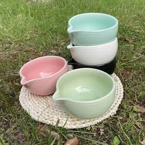 Individuelles Matcha-Besen-Set, Matcha-Set, Bambusschale, Rosa Matcha-Set