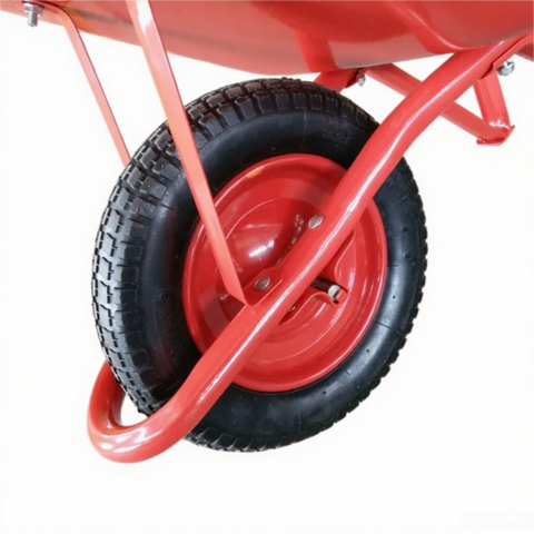 Carretilla Industrial de una Rueda de Metal, la Más Vendida en Indonesia, para Construcción y Jardinería, Ideal para Cargas Pesadas