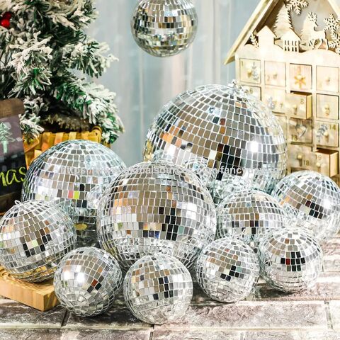 DJ Club Bühne 8 bis 72 Zoll Silber Grün Rosa Rot Farbe Weihnachtsfeier Disco Glaskugel