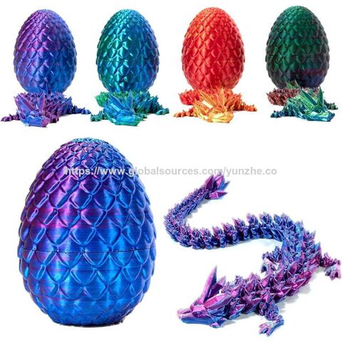 Bestseller Dekoratives 3D-gedrucktes Drachenei Kristall Drachenei Halloween und Weihnachten Drachenei Kristall Drago Modell