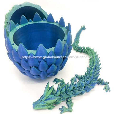 Bestseller Dekoratives 3D-gedrucktes Drachenei Kristall Drachenei Halloween und Weihnachten Drachenei Kristall Drago Modell
