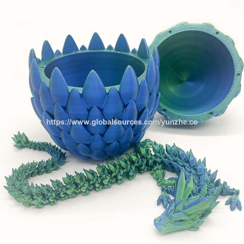 Bestseller Dekoratives 3D-gedrucktes Drachenei Kristall Drachenei Halloween und Weihnachten Drachenei Kristall Drago Modell