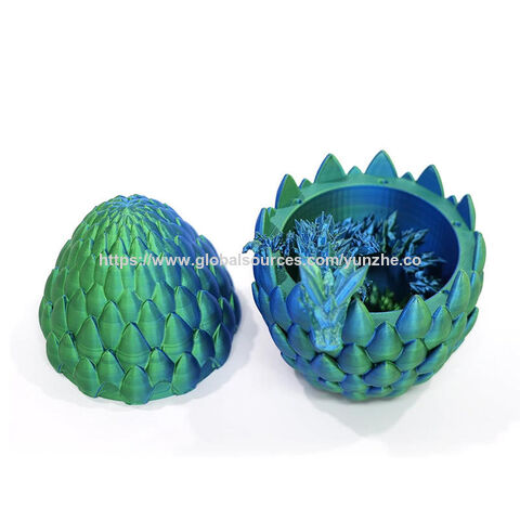 Bestseller Dekoratives 3D-gedrucktes Drachenei Kristall Drachenei Halloween und Weihnachten Drachenei Kristall Drago Modell