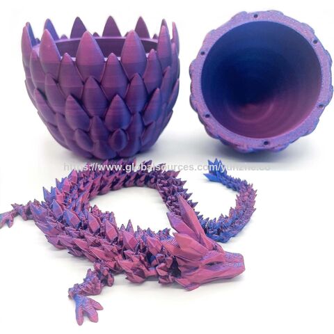Bestseller Dekoratives 3D-gedrucktes Drachenei Kristall Drachenei Halloween und Weihnachten Drachenei Kristall Drago Modell