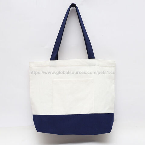 Grand Sac Fourre-Tout Super Résistant en Toile de Coton, Sacs d'Épicerie Réutilisables, Sacs en Tissu pour Femmes et Filles