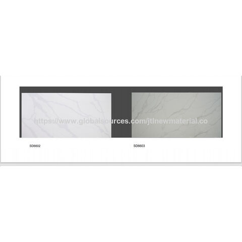 Tabla de cuarzo diseño Calacatta, piedra artificial en tamaño máximo de 3300x1900mm con precio barato al por mayor de fábrica