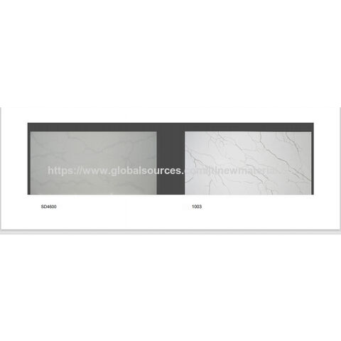 Tabla de cuarzo diseño Calacatta, piedra artificial en tamaño máximo de 3300x1900mm con precio barato al por mayor de fábrica