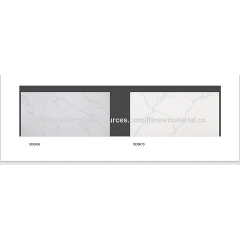 Tabla de cuarzo diseño Calacatta, piedra artificial en tamaño máximo de 3300x1900mm con precio barato al por mayor de fábrica