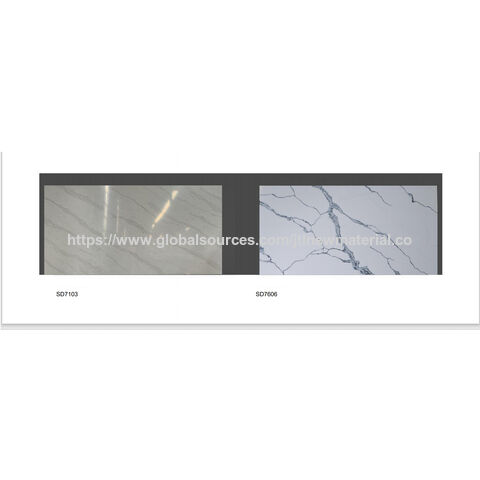 Tabla de cuarzo diseño Calacatta, piedra artificial en tamaño máximo de 3300x1900mm con precio barato al por mayor de fábrica