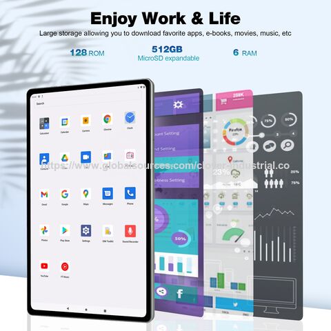 تابلت تعليمي للطلاب مقاس 10.1/10.36 بوصة بنظام أندرويد 13، 4+64 جيجابايت، 6+128 جيجابايت، 8+256 جيجابايت للمكتب