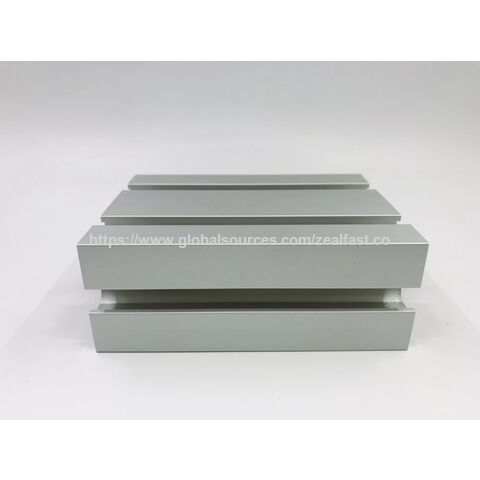 Perfiles de aluminio OEM 40X80 al por mayor en stock, corte CNC plateado anodizado, extrusión de aluminio industrial perfecta, perfil con ranura en T