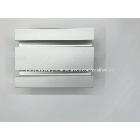 Perfiles de aluminio OEM 40X80 al por mayor en stock, corte CNC plateado anodizado, extrusión de aluminio industrial perfecta, perfil con ranura en T
