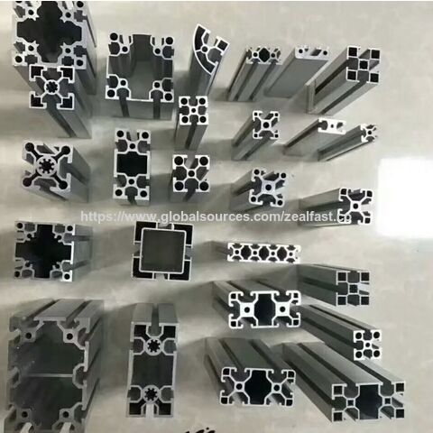 Perfiles de aluminio OEM 40X80 al por mayor en stock, corte CNC plateado anodizado, extrusión de aluminio industrial perfecta, perfil con ranura en T