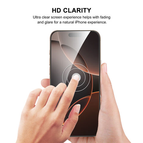 Protector de pantalla de privacidad de vidrio templado con tacto suave para iPhone 17 Pro Max