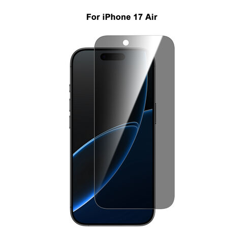 Protector de pantalla de privacidad de vidrio templado con tacto suave para iPhone 17 Pro Max
